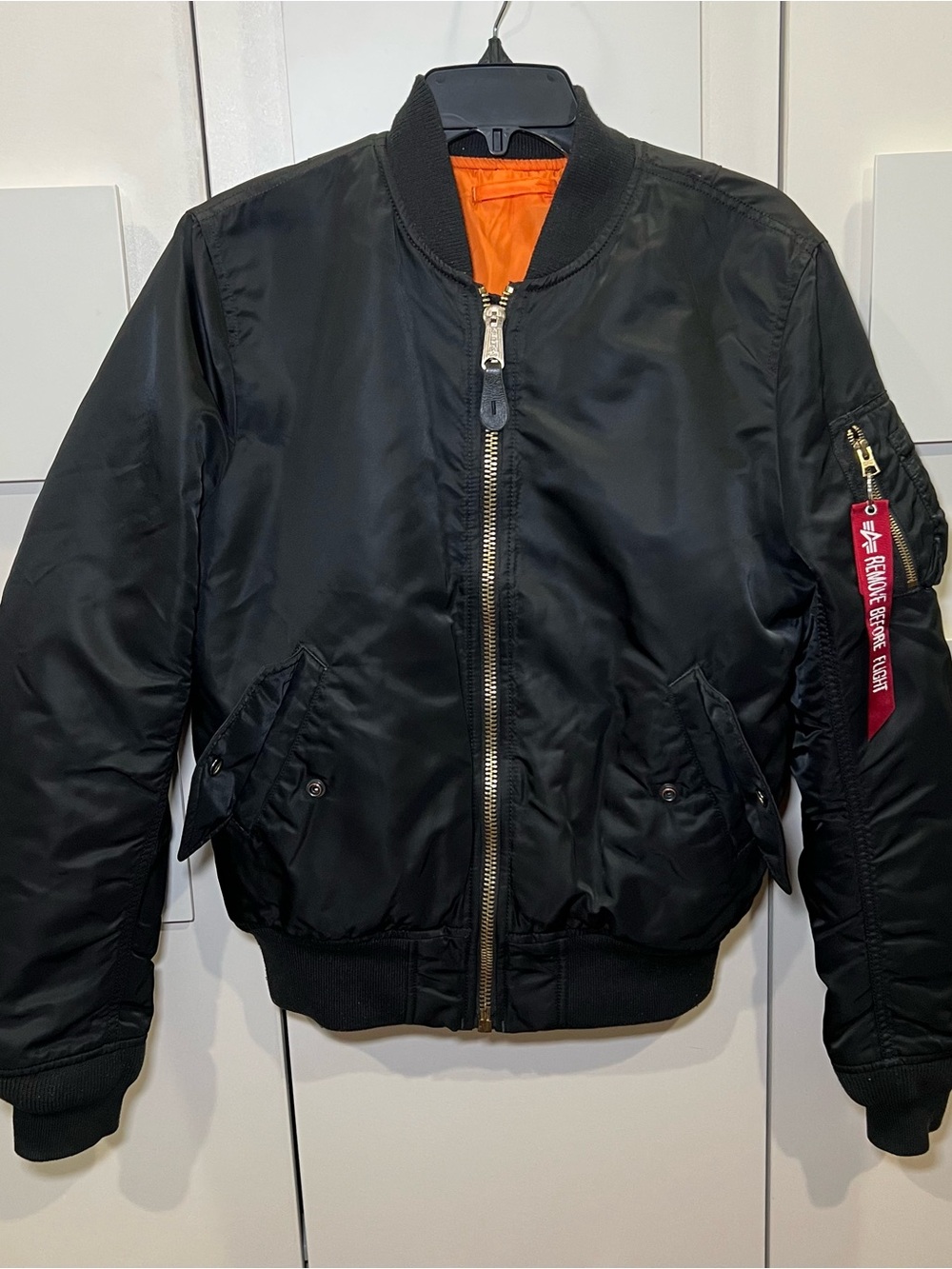 Alpha Industries MA-1 BOMBER JACKET SLIM FIT - Black